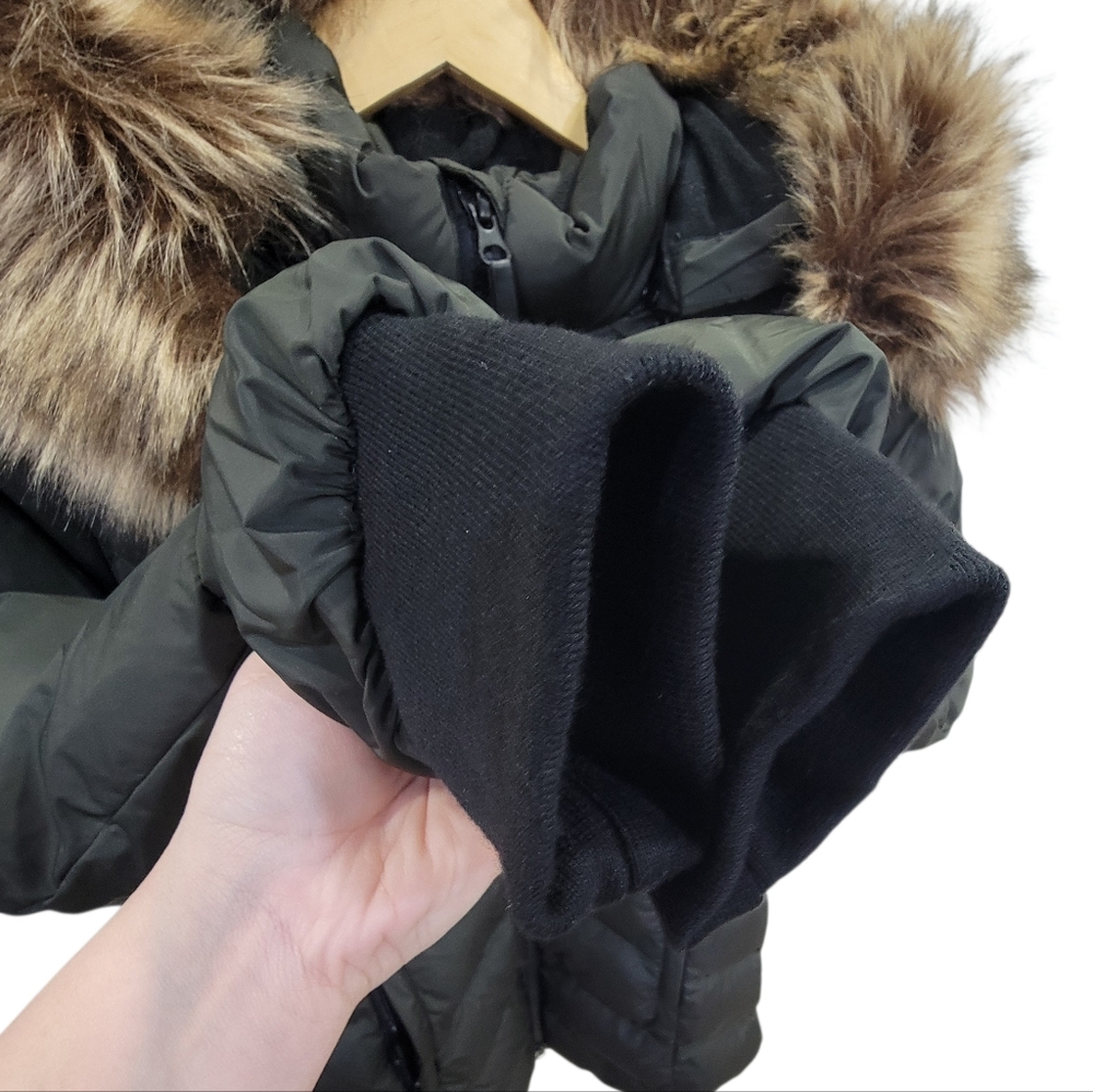 REDX Outerwear Hooded Puffer Jacket Green Mid-Length Winter Parka Women’s M - Picture 12 of 17